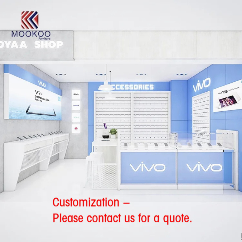 Phone Accessories Shop Design - Diseño de mostrador de exhibición para