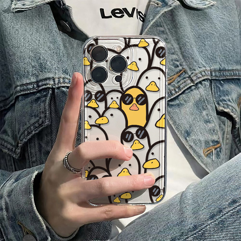Phone Accessories Iphone - Funda bonita de pato de dibujos