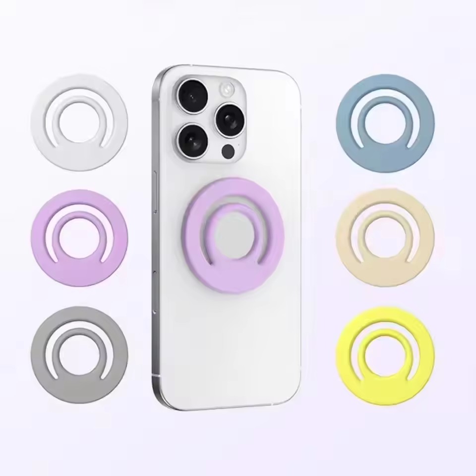 Phone Accessories Holder Car - Soporte magnético de silicona con anillo