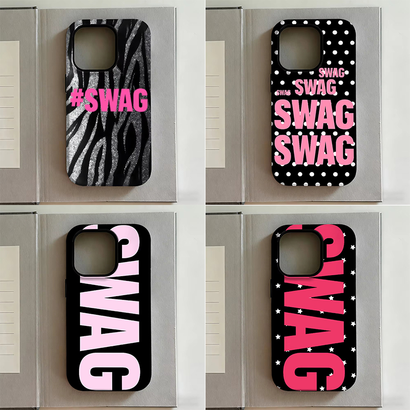 Y2K Phone Accessories - Funda de Silicona Antigolpes con Letras