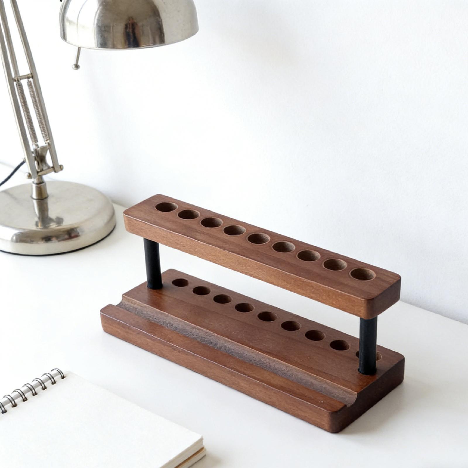 Phone Accessories Rack Display - Expositor de escritorio de madera con