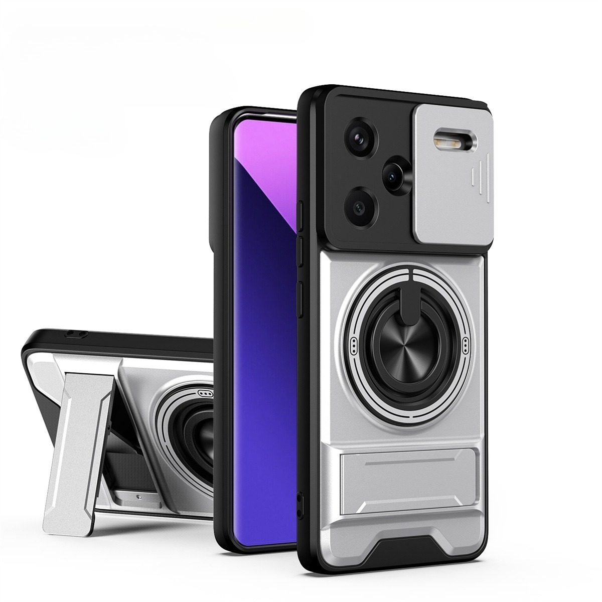 Phone Accessories Holder Car - Funda de teléfono con lente deslizante