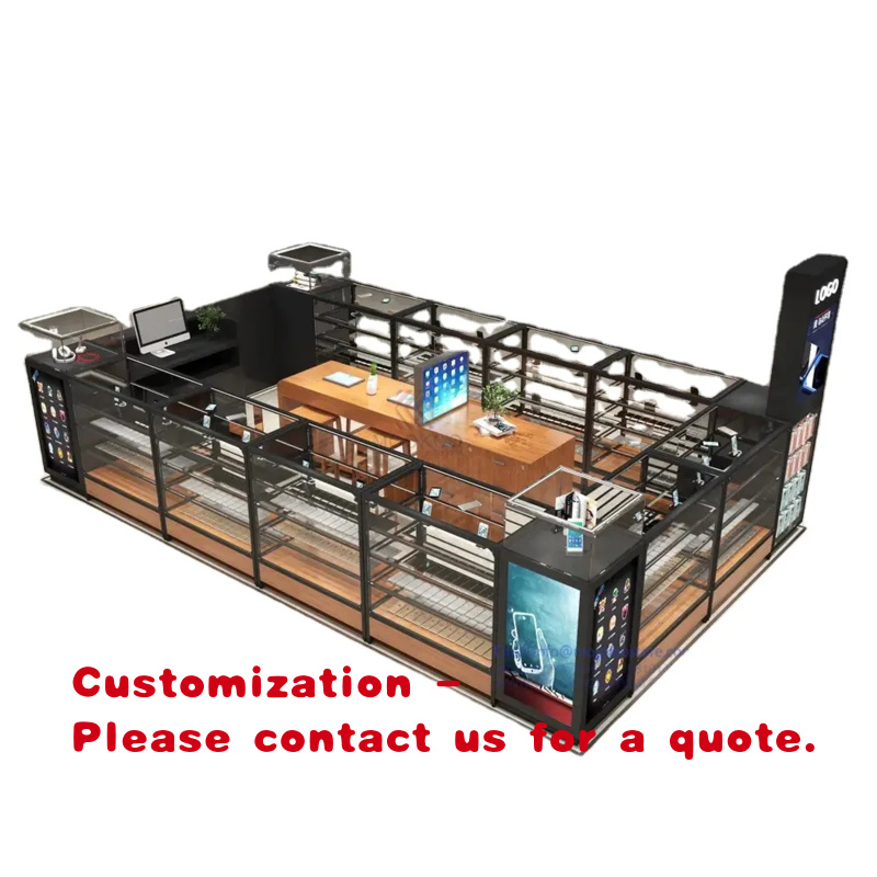 Phone Accessories Shop Design - Exhibidores de Vidrio y Metal para