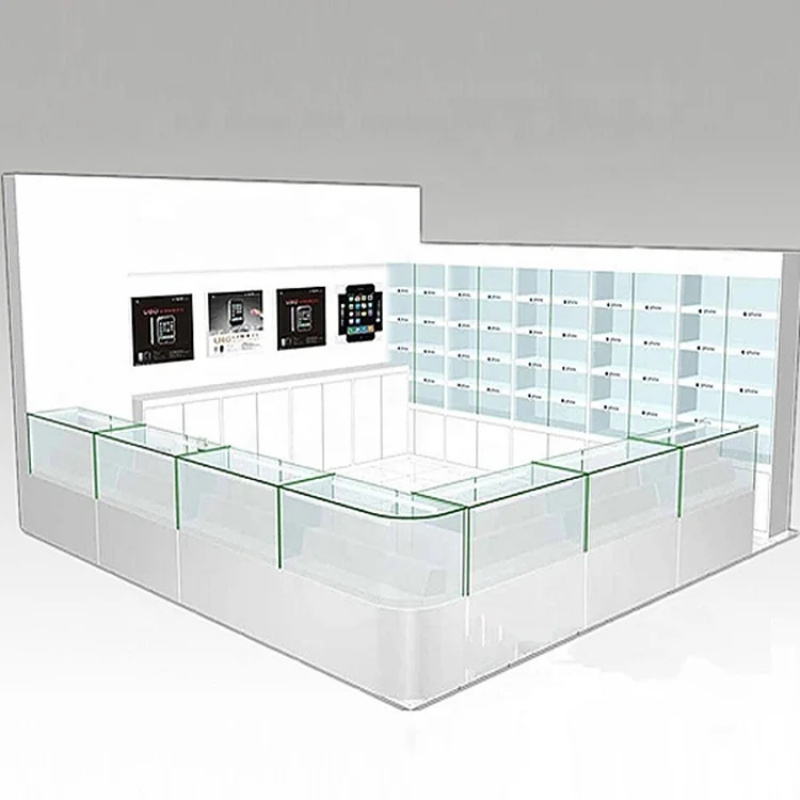 Phone Accessories Shop Design - Exhibidor de Vidrio para Teléfonos Móviles,