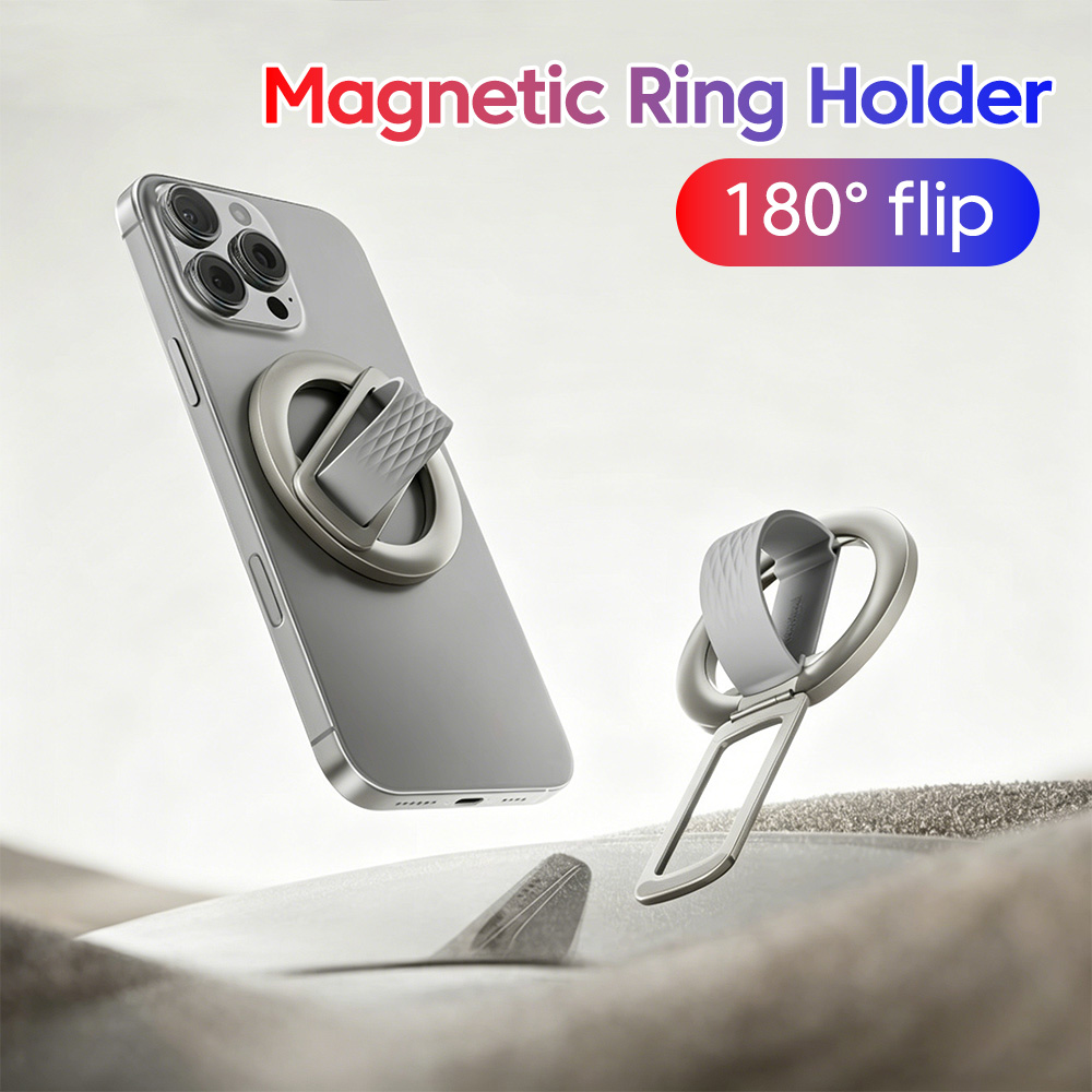 180 ° Anillo magnético girator - Pop Socket Grip reseña y precio