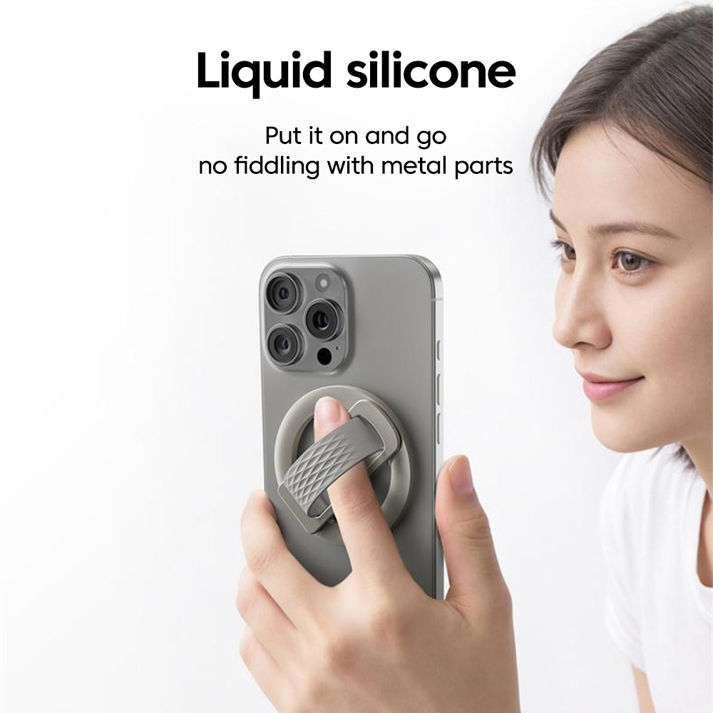 180 ° Anillo magnético girator - Pop Socket Grip reseña y precio