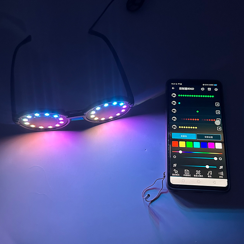 Gafas intermitentes LED con Bl - Phone Accessories App reseña y precio