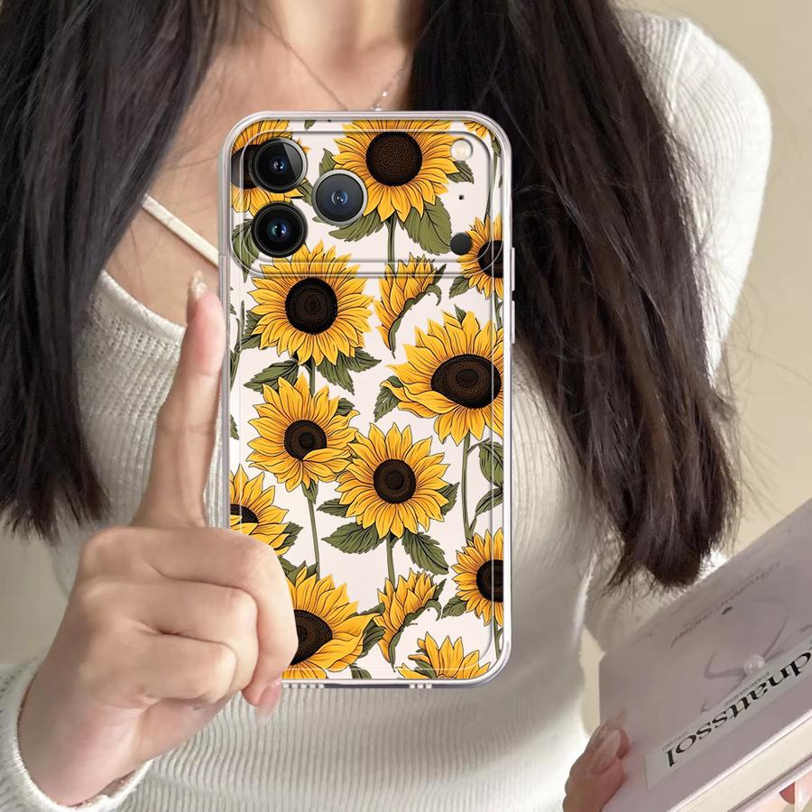 Funda con Diseño de Girasoles  - Phone Accessories Iphone reseña y precio