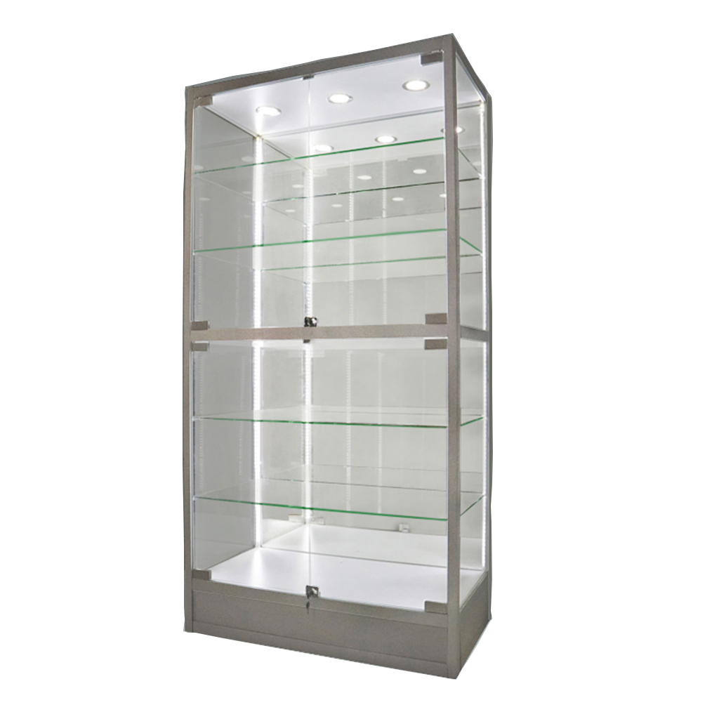Gabinetes de exhibición de esc - Phone Accessories Shop Design reseña y precio