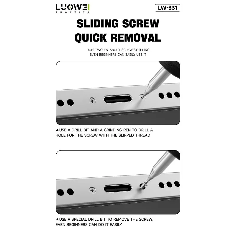 LUOWEI LW-331 Extractor de tor - Phone Accessories Repair reseña y precio